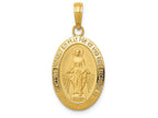 FJC Finejewelers 14k Yellow Gold Miraculous Medal Charm
