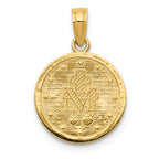 FJC Finejewelers 14k Yellow Gold Miraculous Medal Charm