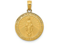 FJC Finejewelers 14k Yellow Gold Miraculous Medal Charm