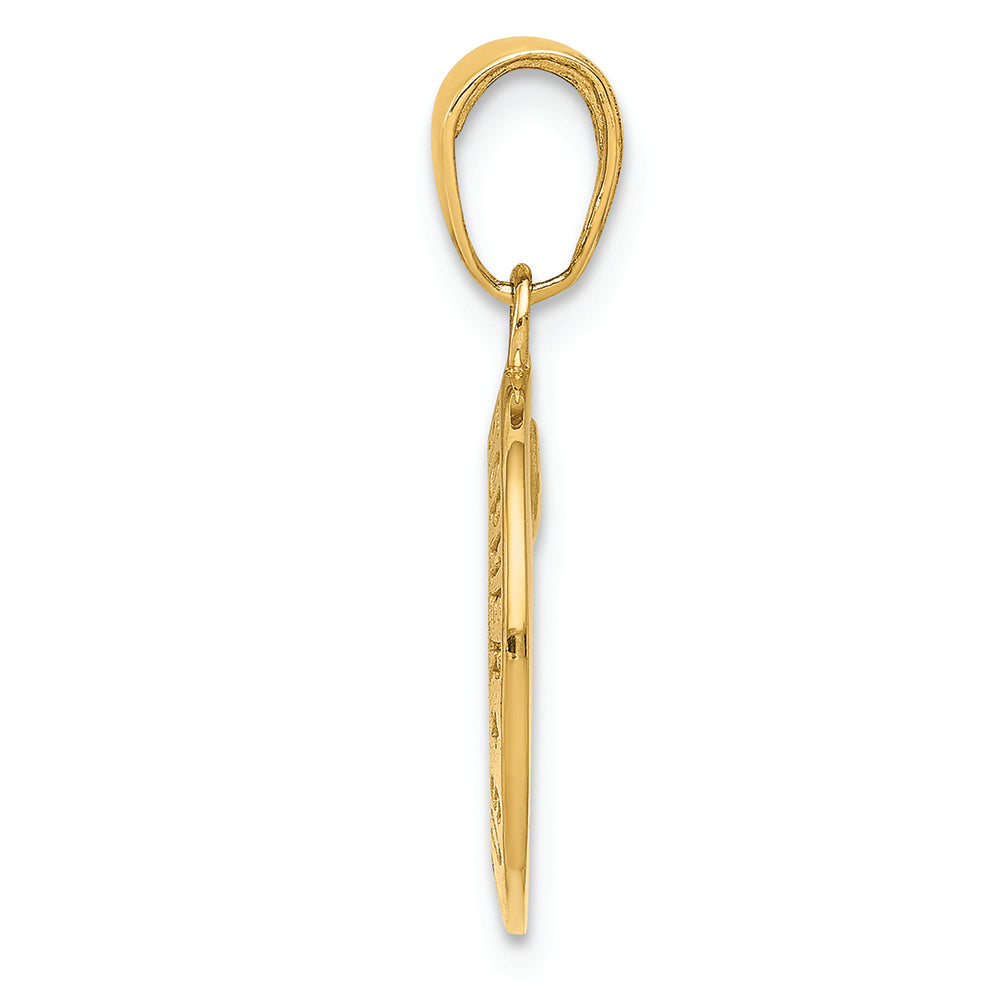 FJC Finejewelers 14k Yellow Gold Saint Christopher Medal Charm