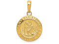 FJC Finejewelers 14k Yellow Gold Saint Christopher Medal Charm