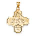 FJC Finejewelers 14k Yellow Gold 4-way Medal Charm