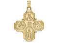 FJC Finejewelers 14k Yellow Gold Four-way Medal Charm