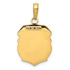 FJC Finejewelers 14k Yellow Gold Saint Michael Medal Badge Charm