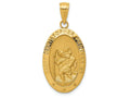 FJC Finejewelers 14k Yellow Gold Saint Christopher Medal Charm