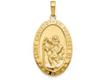 FJC Finejewelers 14k Yellow Gold Saint Christopher Medal Charm