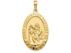 FJC Finejewelers 14k Yellow Gold Saint Christopher Medal Charm
