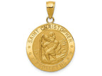 FJC Finejewelers 14k Yellow Gold Saint Christopher Medal Charm