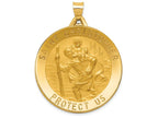 FJC Finejewelers 14k Yellow Gold Saint Christopher Medal Charm 33 x 43mm