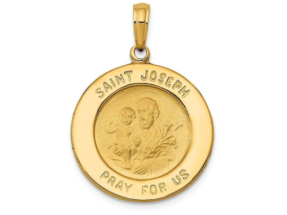 FJC Finejewelers 14k Yellow Gold Saint Joseph Medal Charm