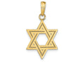 FJC Finejewelers 14k Yellow Gold Solid Satin Star Of David Charm