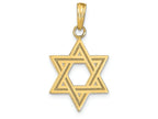 FJC Finejewelers 14k Yellow Gold Solid Satin Star Of David Charm
