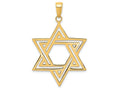 FJC Finejewelers 14k Yellow Gold Solid Polished Star Of David Charm