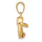 FJC Finejewelers 14k Two-tone Gold Baby Shoe Charm