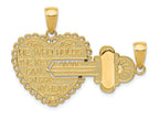 FJC Finejewelers 14k Yellow Gold Break-apart Heart Charm