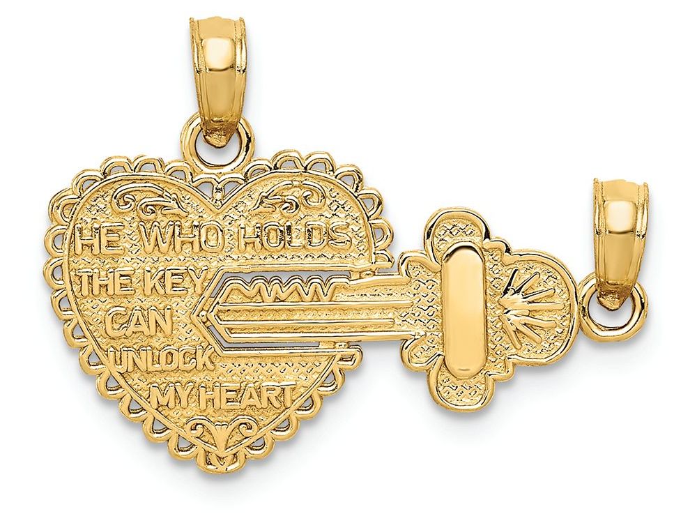 FJC Finejewelers 14k Yellow Gold Heart Charm