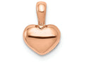 FJC Finejewelers 14k Rose Gold Mini Heart with Fixed Bail Charm