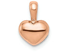 FJC Finejewelers 14k Rose Gold Mini Heart with Fixed Bail Charm