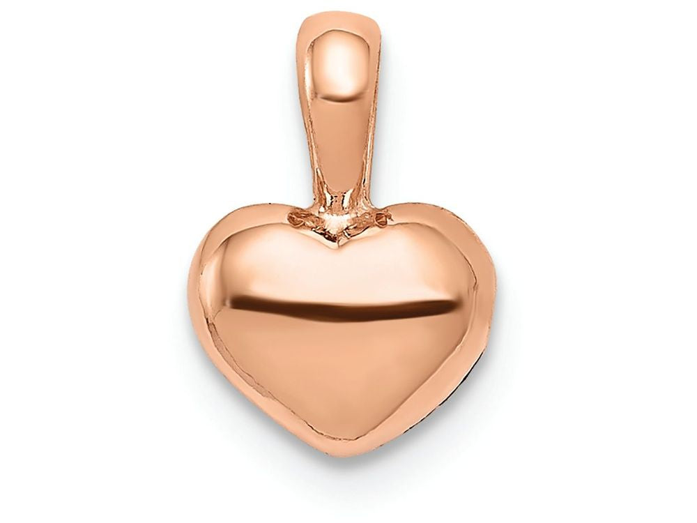 FJC Finejewelers 14k Rose Gold Mini Heart with Fixed Bail Charm