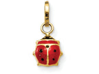 FJC Finejewelers 14k Yellow Gold Enameled Ladybug Charm