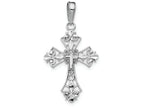 FJC Finejewelers 14k White Gold Filigree Cross Charm