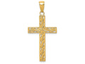 FJC Finejewelers 14k Yellow Gold Rope Cross Charm