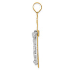 FJC Finejewelers 14k Two-tone Gold Inri Crucifix Charm