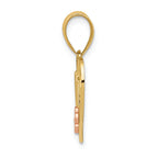 FJC Finejewelers 14k Two-tone Gold Nana Heart Charm