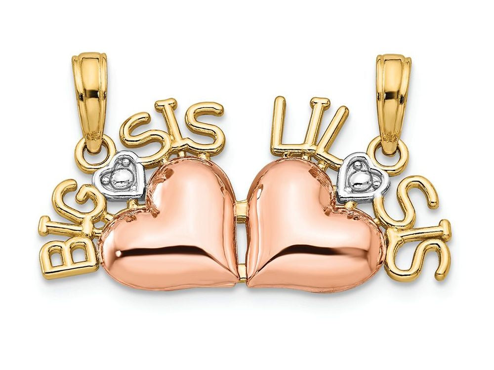 FJC Finejewelers 14k Yellow Gold with Rhodium Big Sislil Sis Break-a-part Charm