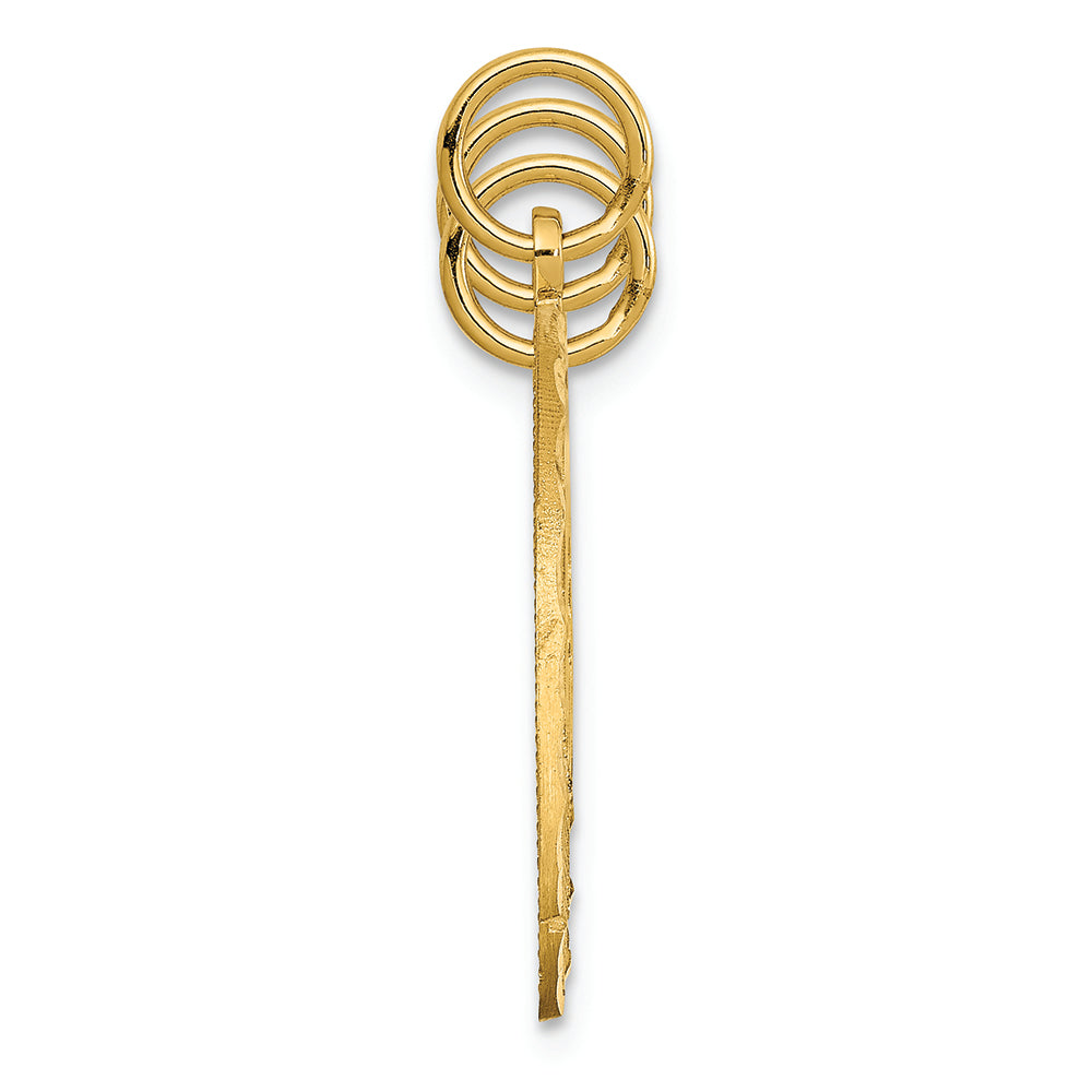 FJC Finejewelers 14k Yellow Gold 3 Piece Break-apart Friend Charm