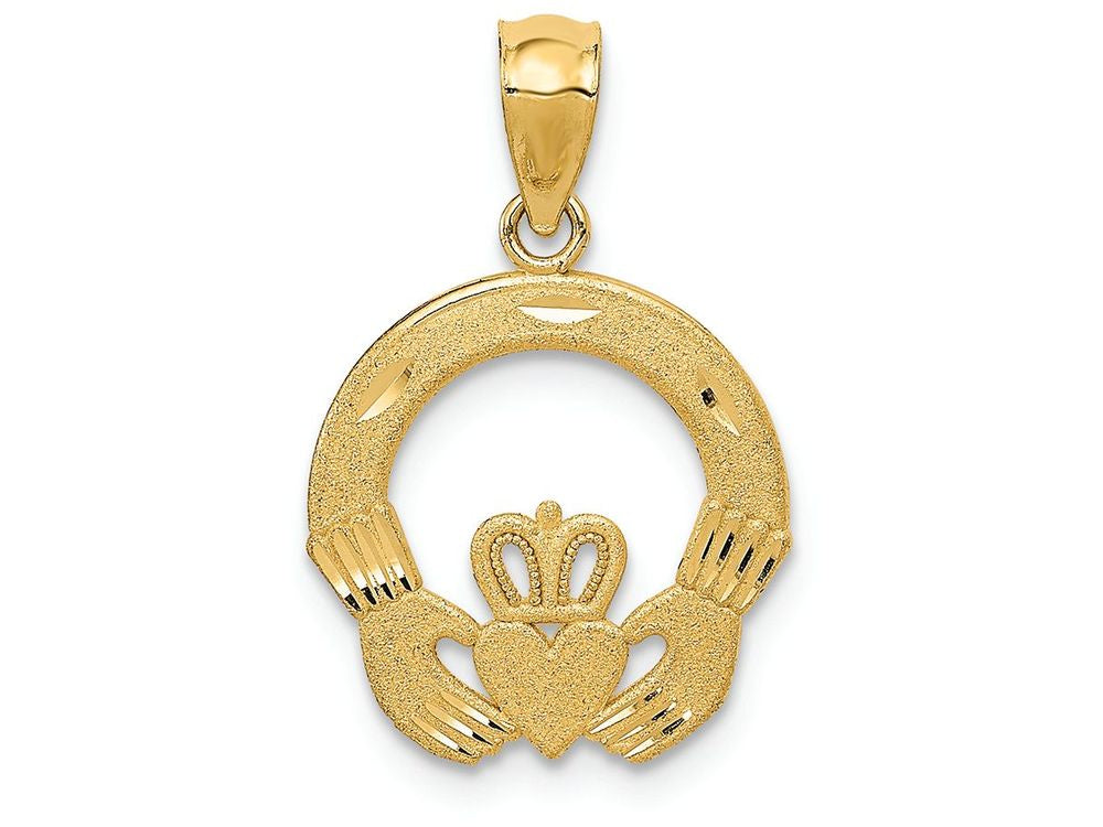 FJC Finejewelers 14k Yellow Gold Claddagh Charm