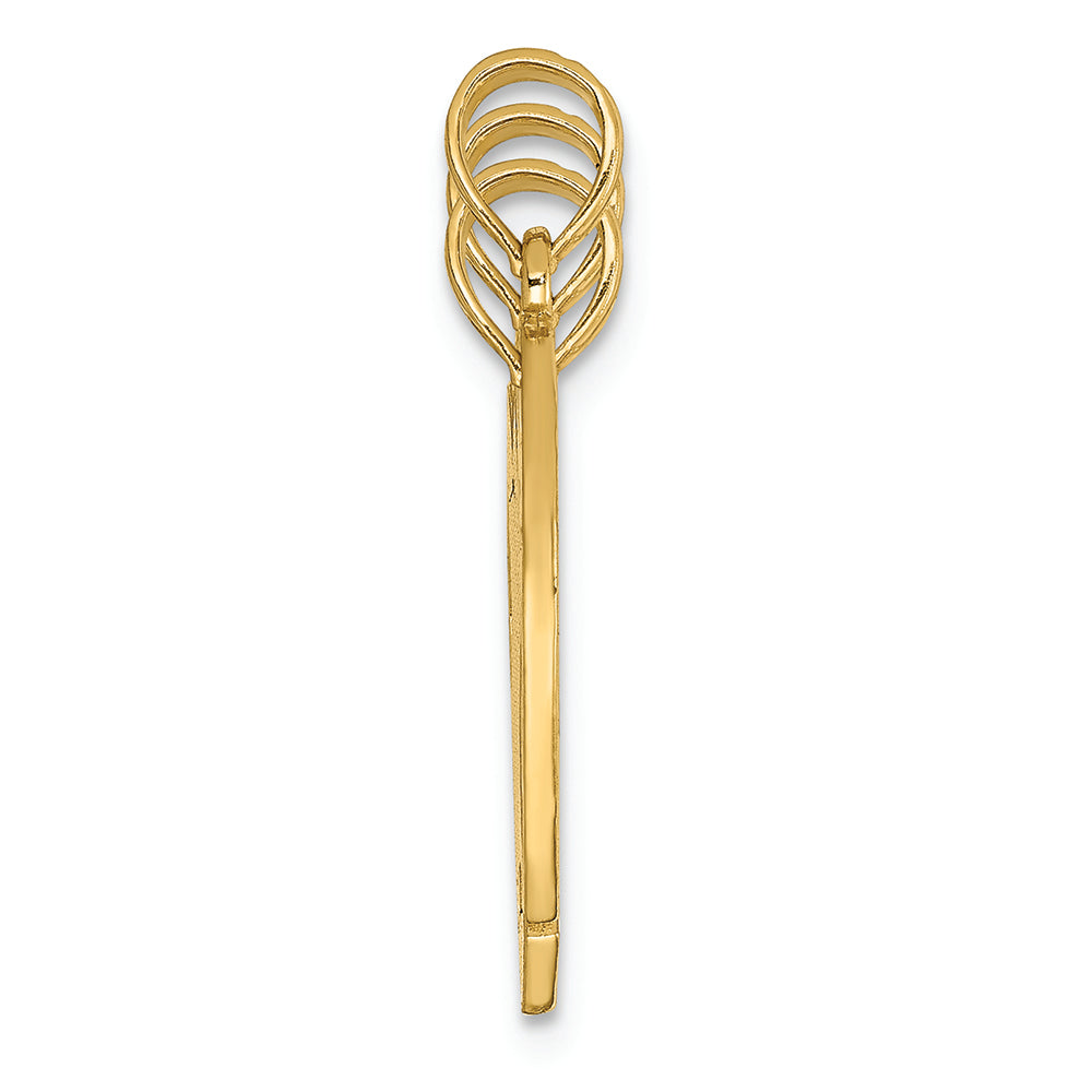 FJC Finejewelers 14k Yellow Gold Break-apart Big Sis  Mom  Lil Sis Charm