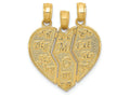 FJC Finejewelers 14k Yellow Gold Break-apart Big Sis  Mom  Lil Sis Charm