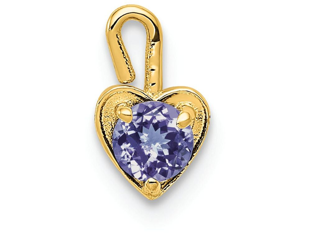 FJC Finejewelers 14k Yellow Gold June Synthetic Birth Month Stone Heart Charm