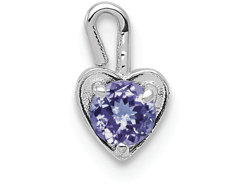 FJC Finejewelers 14k White Gold June Synthetic Birth Month Stone Heart Charm