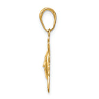 FJC Finejewelers 14k Yellow Gold Bright Cut Small Sun Charm