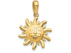 FJC Finejewelers 14k Yellow Gold Bright Cut Small Sun Charm