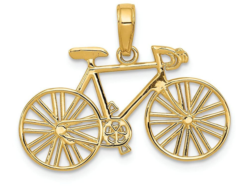 FJC Finejewelers 14k Yellow Gold Polished Bicycle Charm