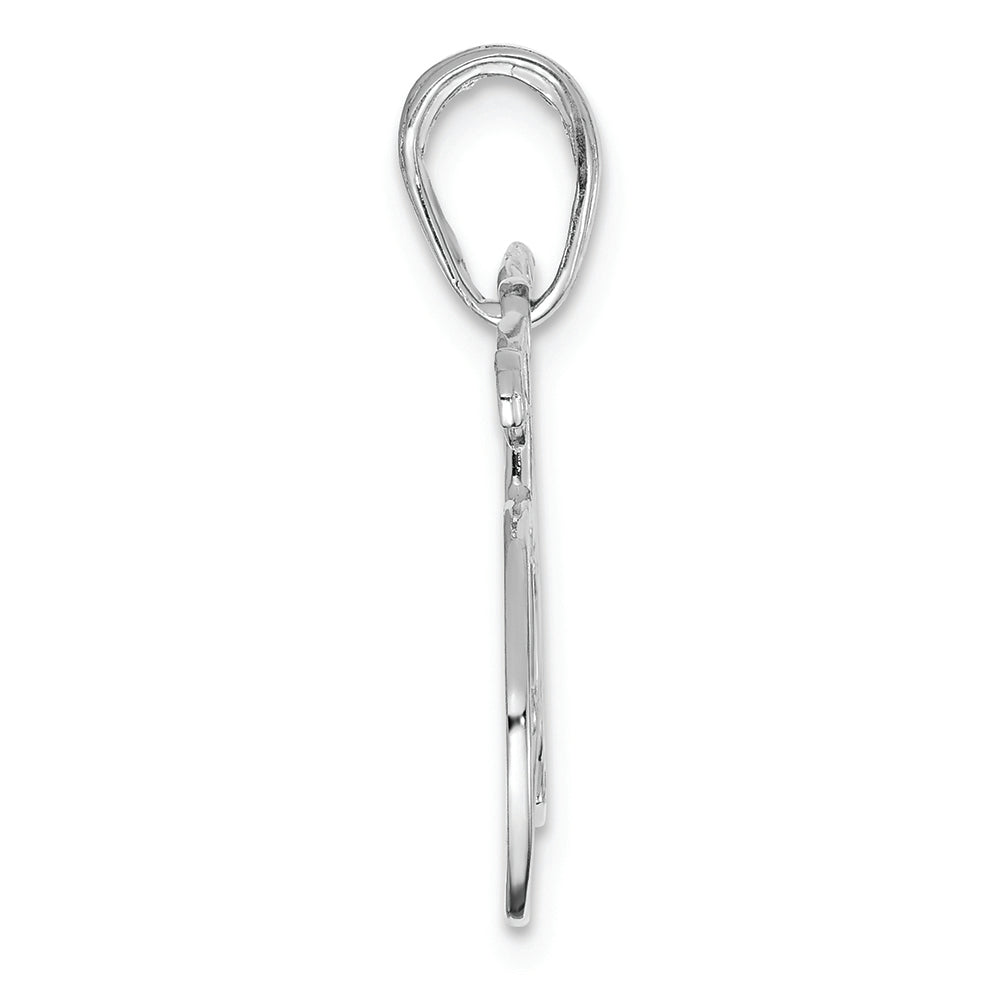 FJC Finejewelers 14k White Gold Polished Bicycle Charm