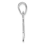 FJC Finejewelers 14k White Gold Polished Bicycle Charm