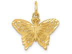 FJC Finejewelers 14k Yellow Gold Butterfly Charm
