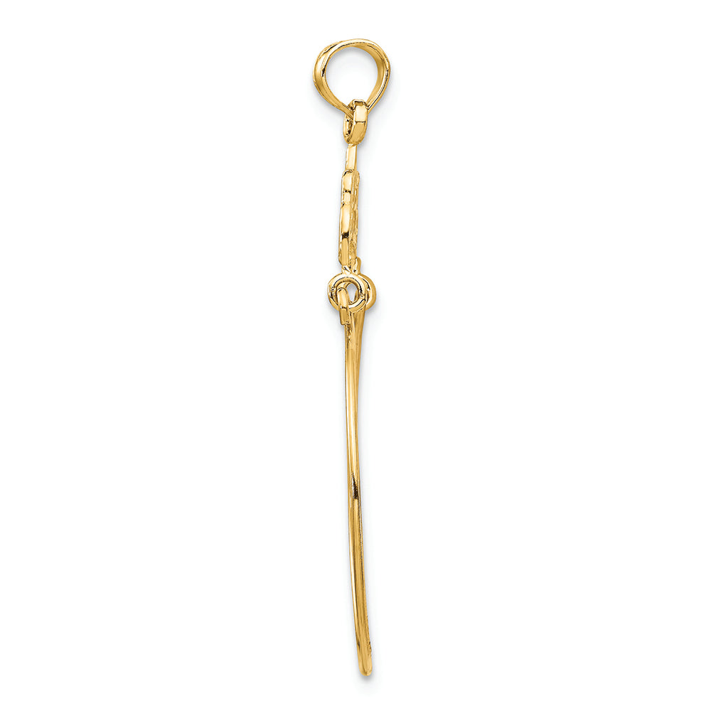 FJC Finejewelers 14k Yellow Gold Filigree Charm Holder