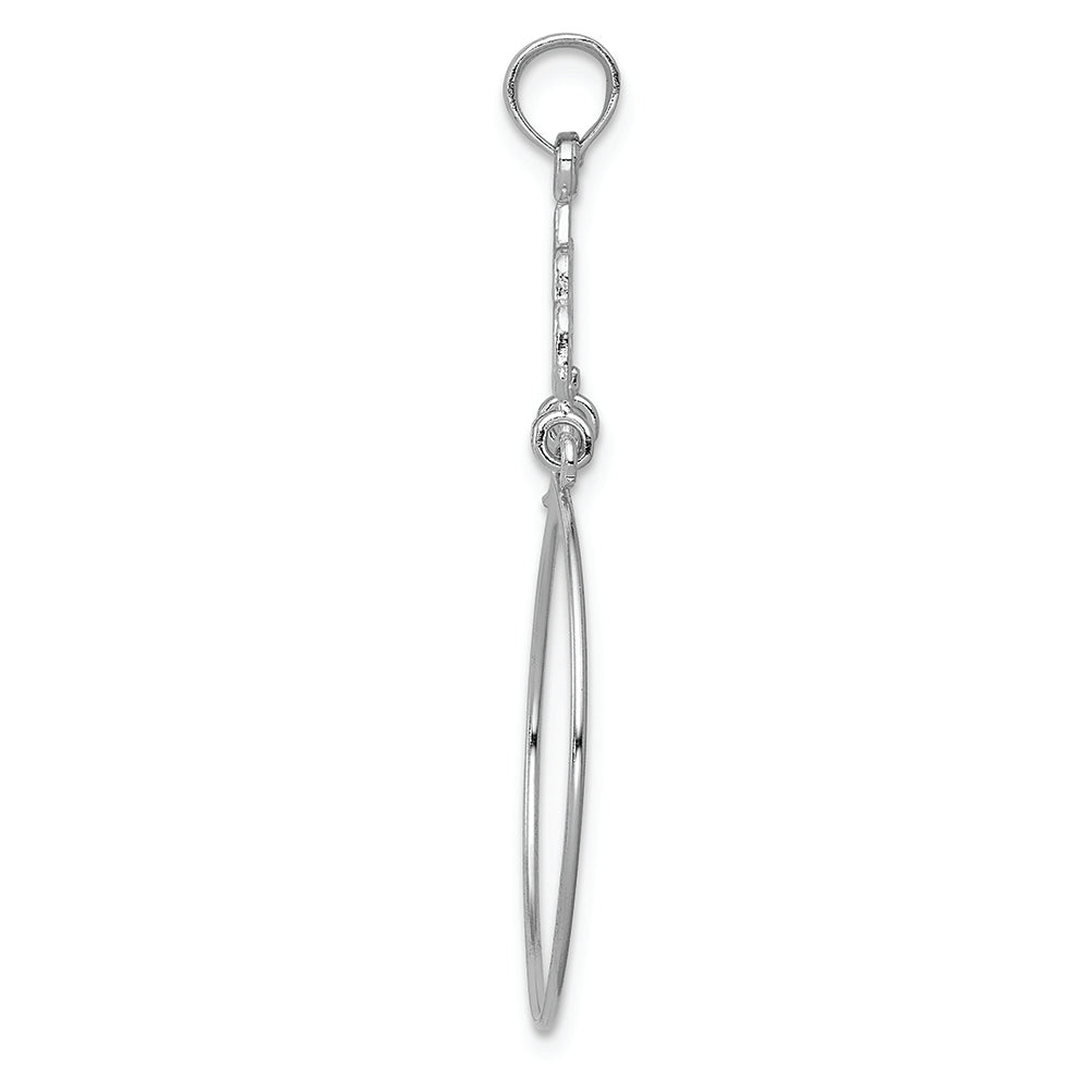 FJC Finejewelers 14k White Gold Filigree Charm Holder