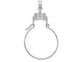 FJC Finejewelers 14k White Gold Filigree Charm Holder