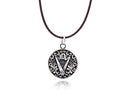 Mariano Di Vaio - Sterling Silver Good OR MDV with Leather Necklace