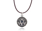 Mariano Di Vaio - Sterling Silver Good OR MDV with Leather Necklace