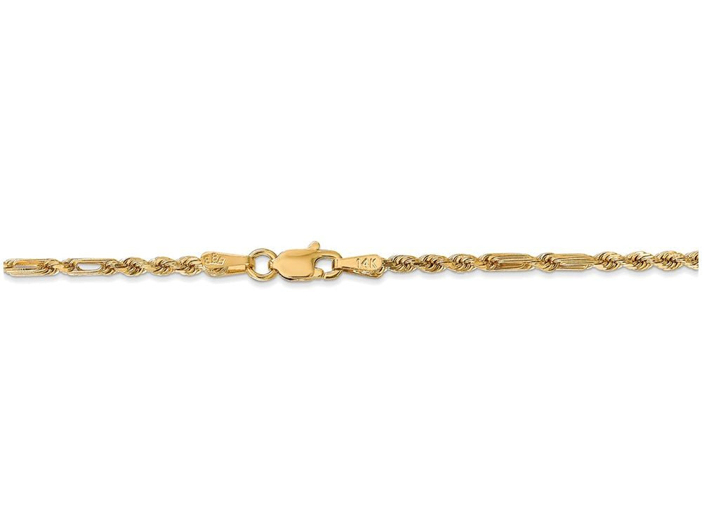 FJC Finejewelers 24 Inch 14k Yellow Gold 2.25mm Milano Rope Chain Necklace
