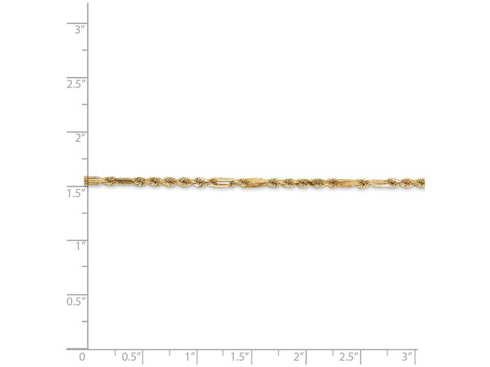 FJC Finejewelers 24 Inch 14k Yellow Gold 2.25mm Milano Rope Chain Necklace