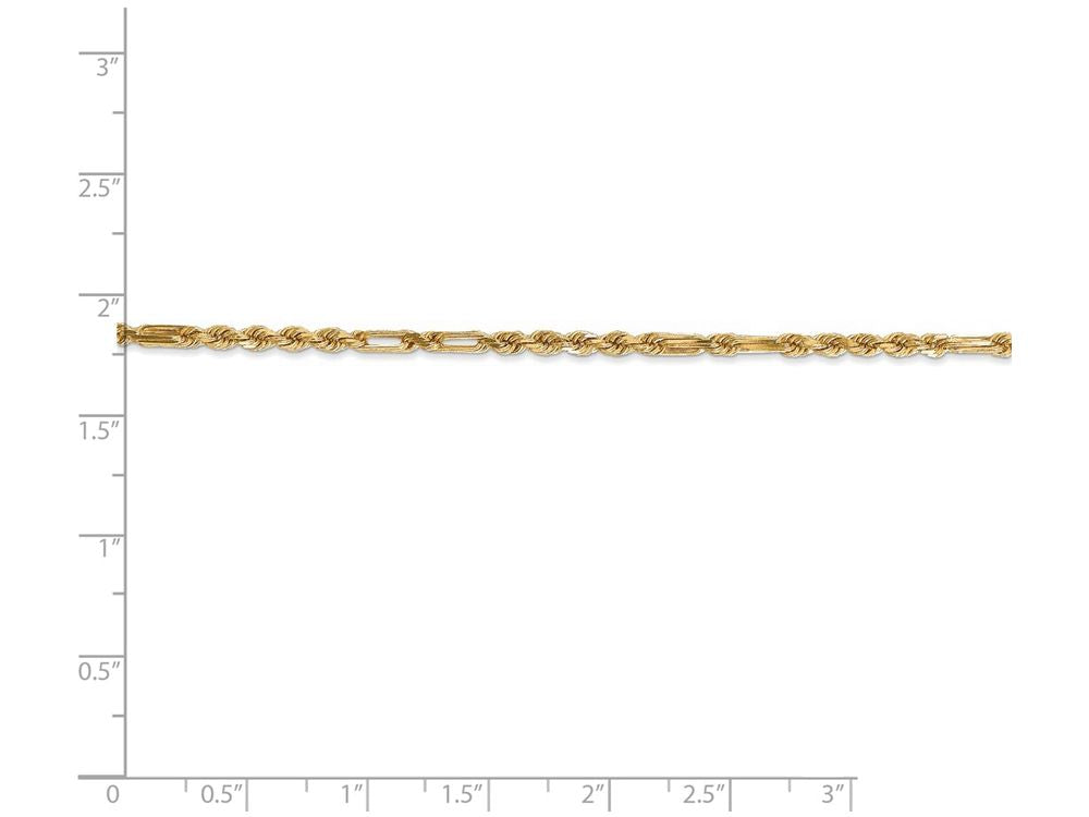 FJC Finejewelers 16 Inch 14k Yellow Gold 2.5mm Milano Rope Chain Necklace