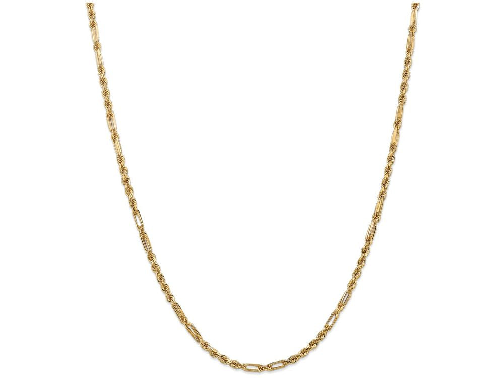 FJC Finejewelers 24 Inch 14k Yellow Gold 3.0mm Milano Rope Chain Necklace
